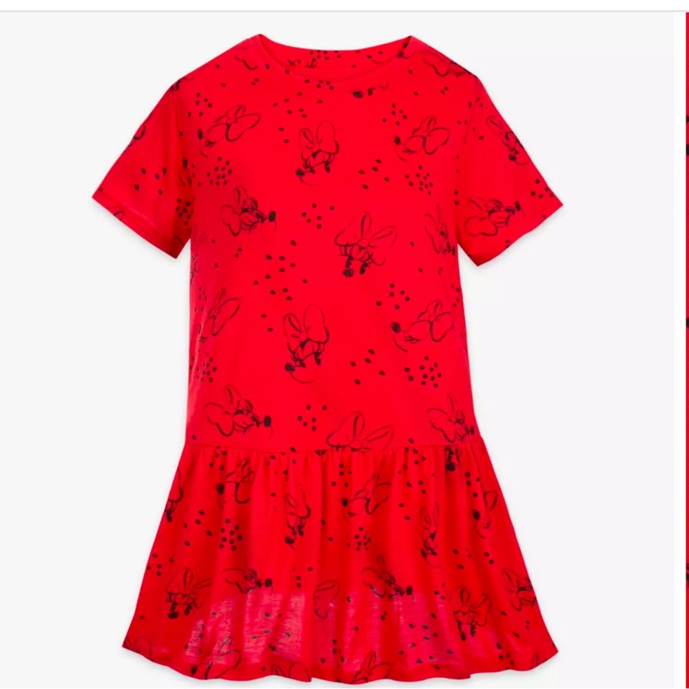 Disney Parks Minnie Mouse Tunic Peplum Top NWT Medium